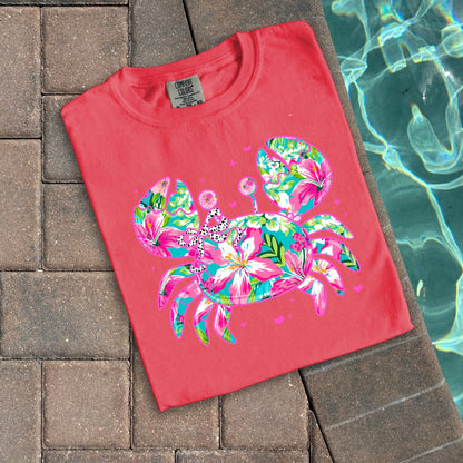Floral Crab Tee