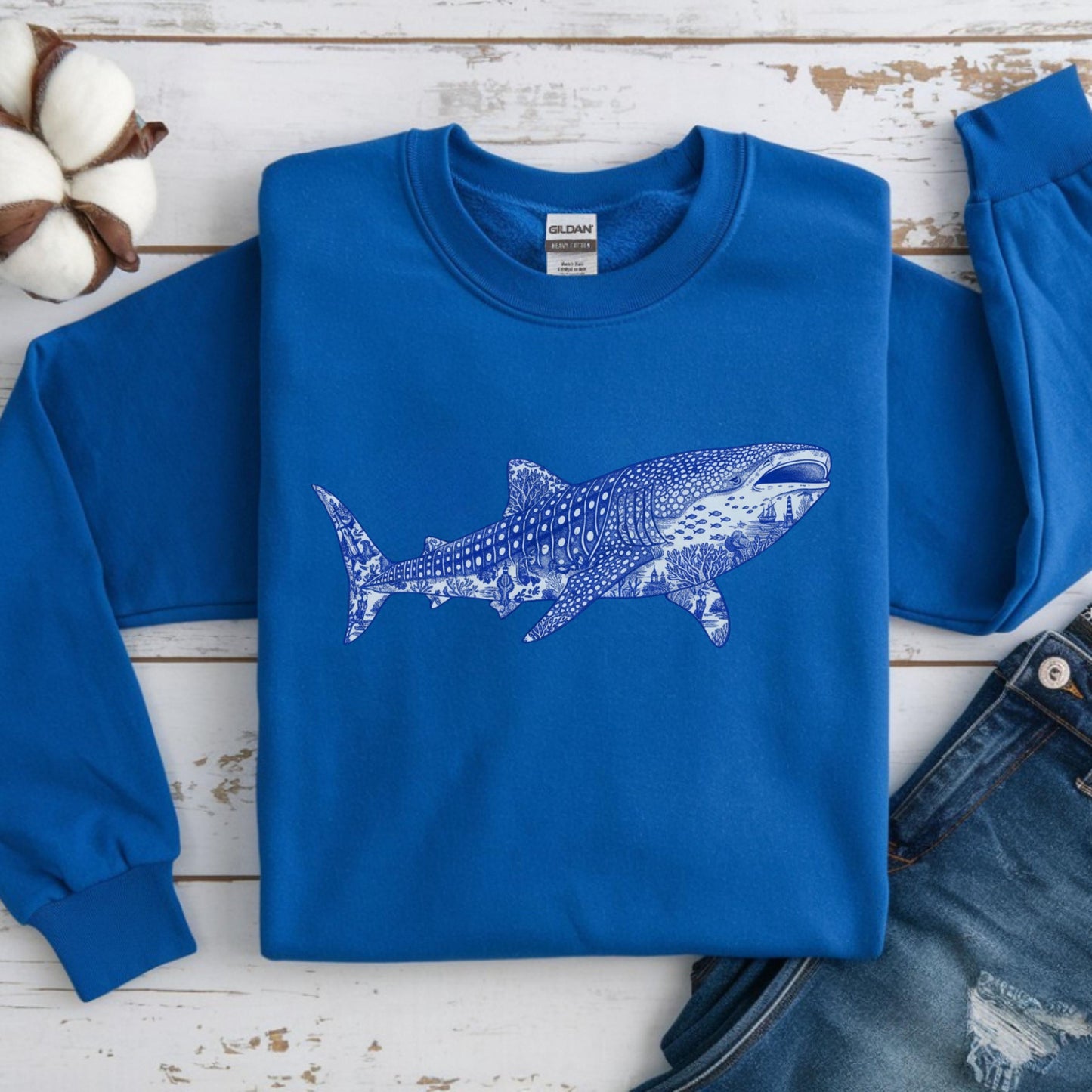 Whale Shark Sweatshirt V7