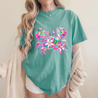 Floral Crab Tee