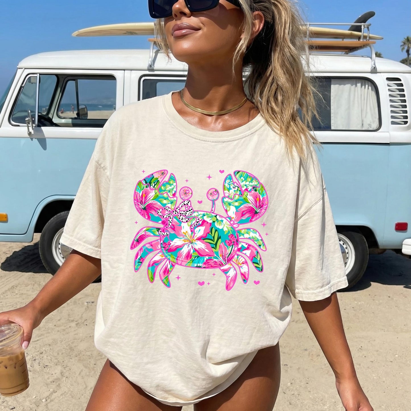 Floral Crab Tee