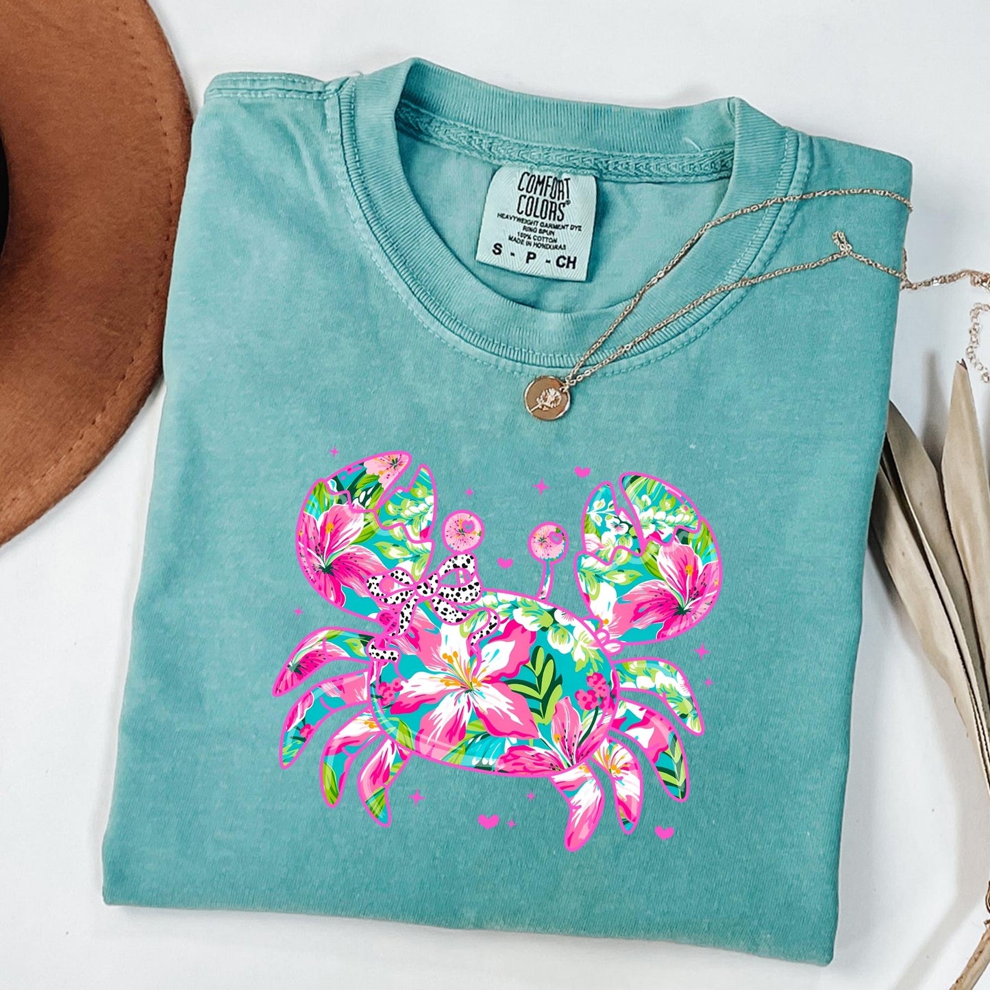 Floral Crab Tee