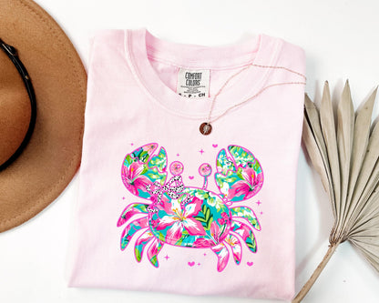Floral Crab Tee