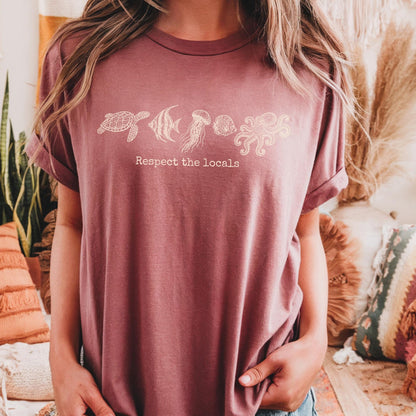 Ocean Life Sea Creatures Tee