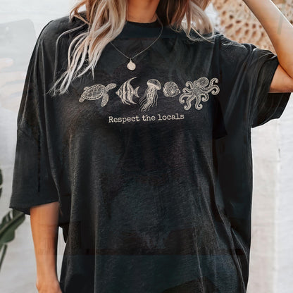 Ocean Life Sea Creatures Tee