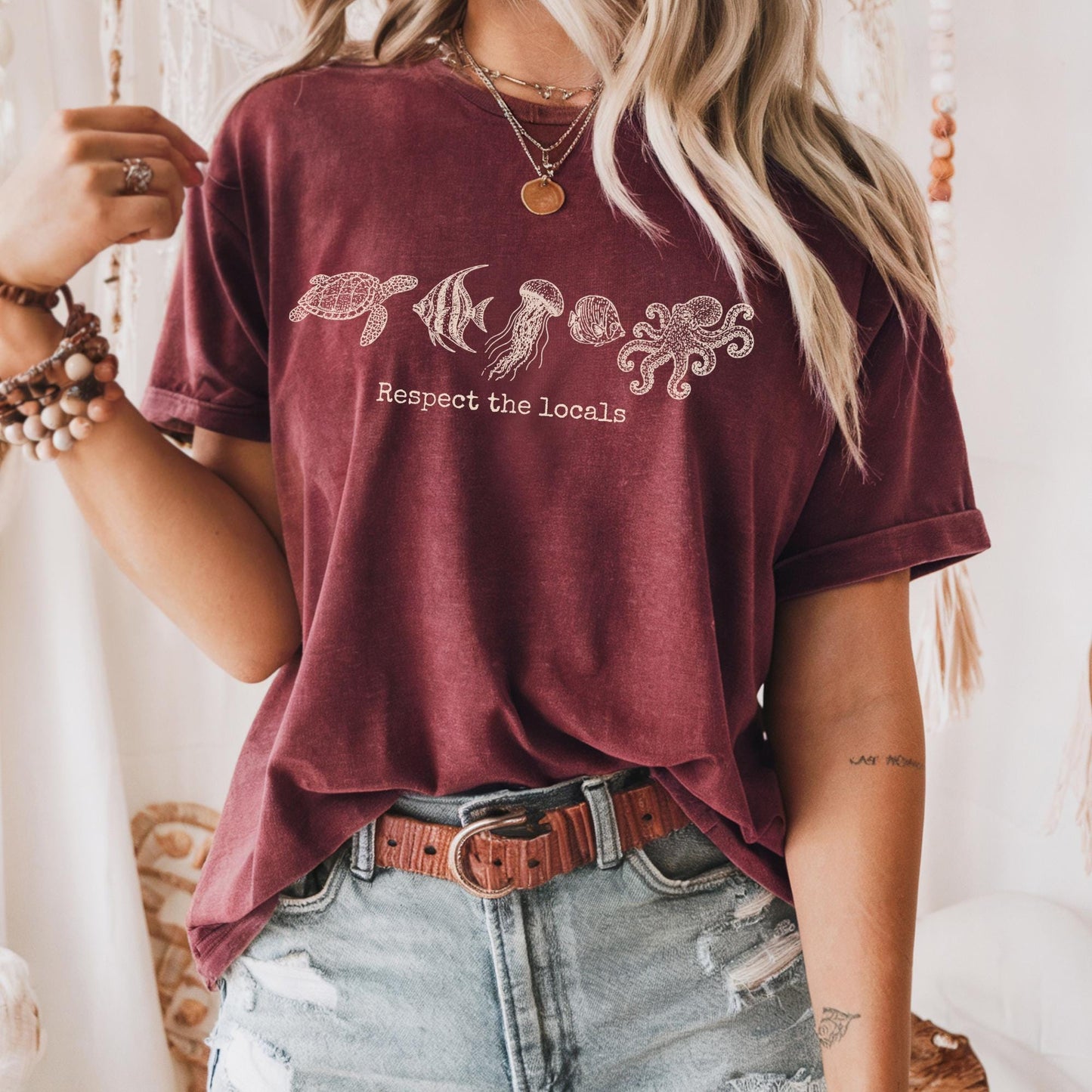 Ocean Life Sea Creatures Tee