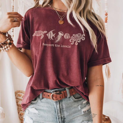 Ocean Life Sea Creatures Tee
