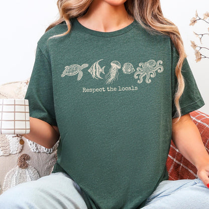 Ocean Life Sea Creatures Tee