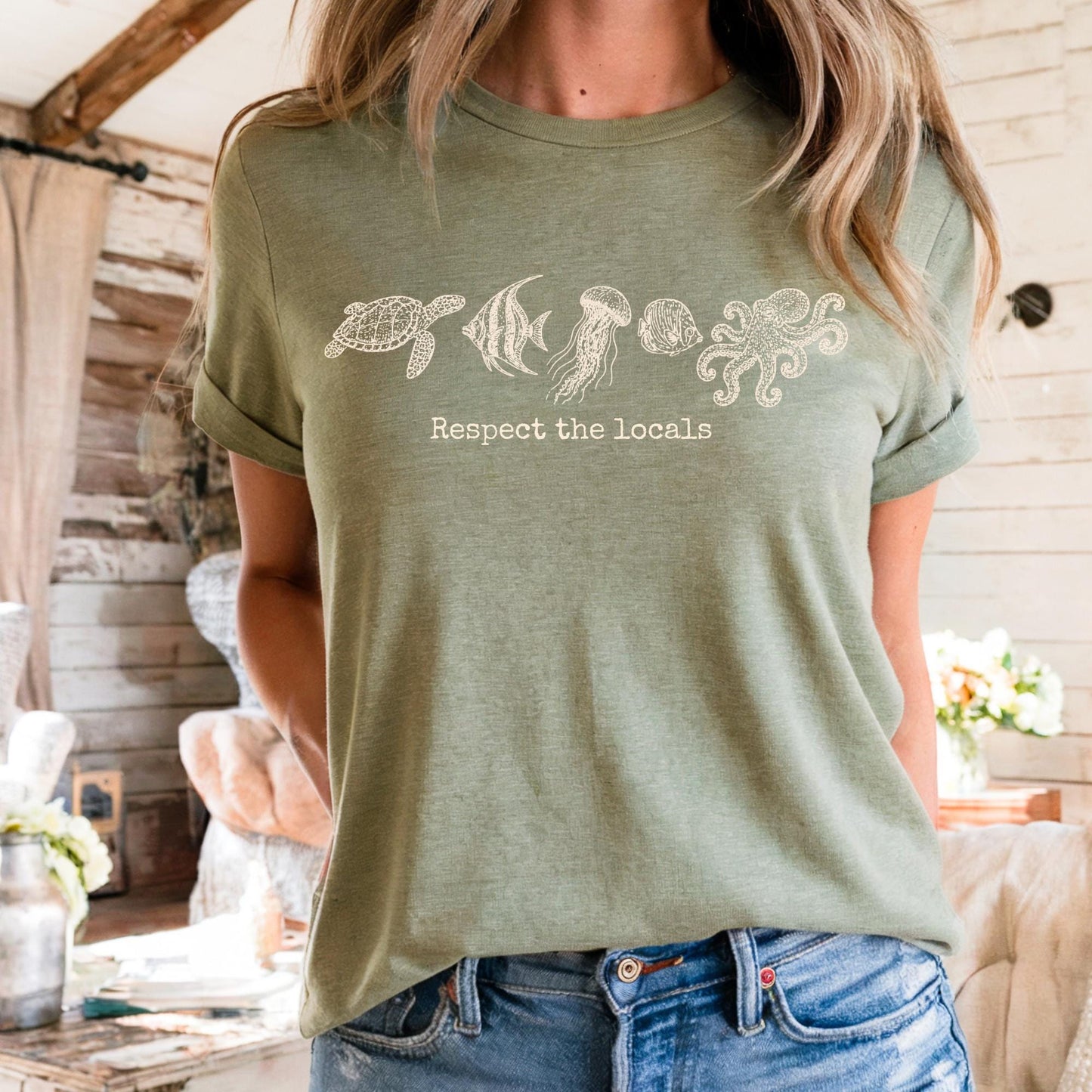 Ocean Life Sea Creatures Tee