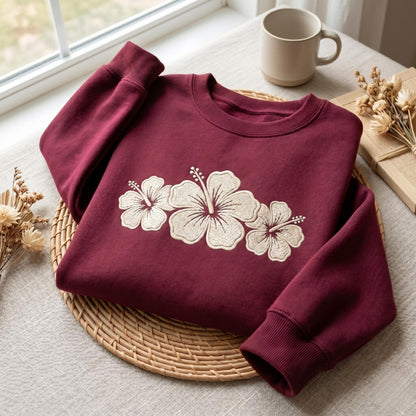 The Hibiscus Flower Sweatshirt