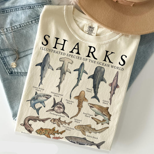 Vintage Shark Species Shirt